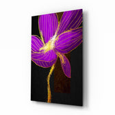 Luxe-floral panel bringing bold drama to a contemporary living space