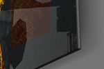 Neon Bloom panel catching low light to reveal its tactile shimmer