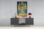 Deer Glass Wall Art.