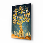 Asian-modern panel bringing luxe drama to a contemporary living space