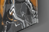 Amber Marble panel catching low light to reveal its tactile bloom