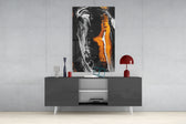 Abstract Glass Wall Art.