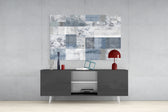 Abstract Glass Wall Art.