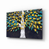 Luxe-impasto panel bringing bold drama to a contemporary living space