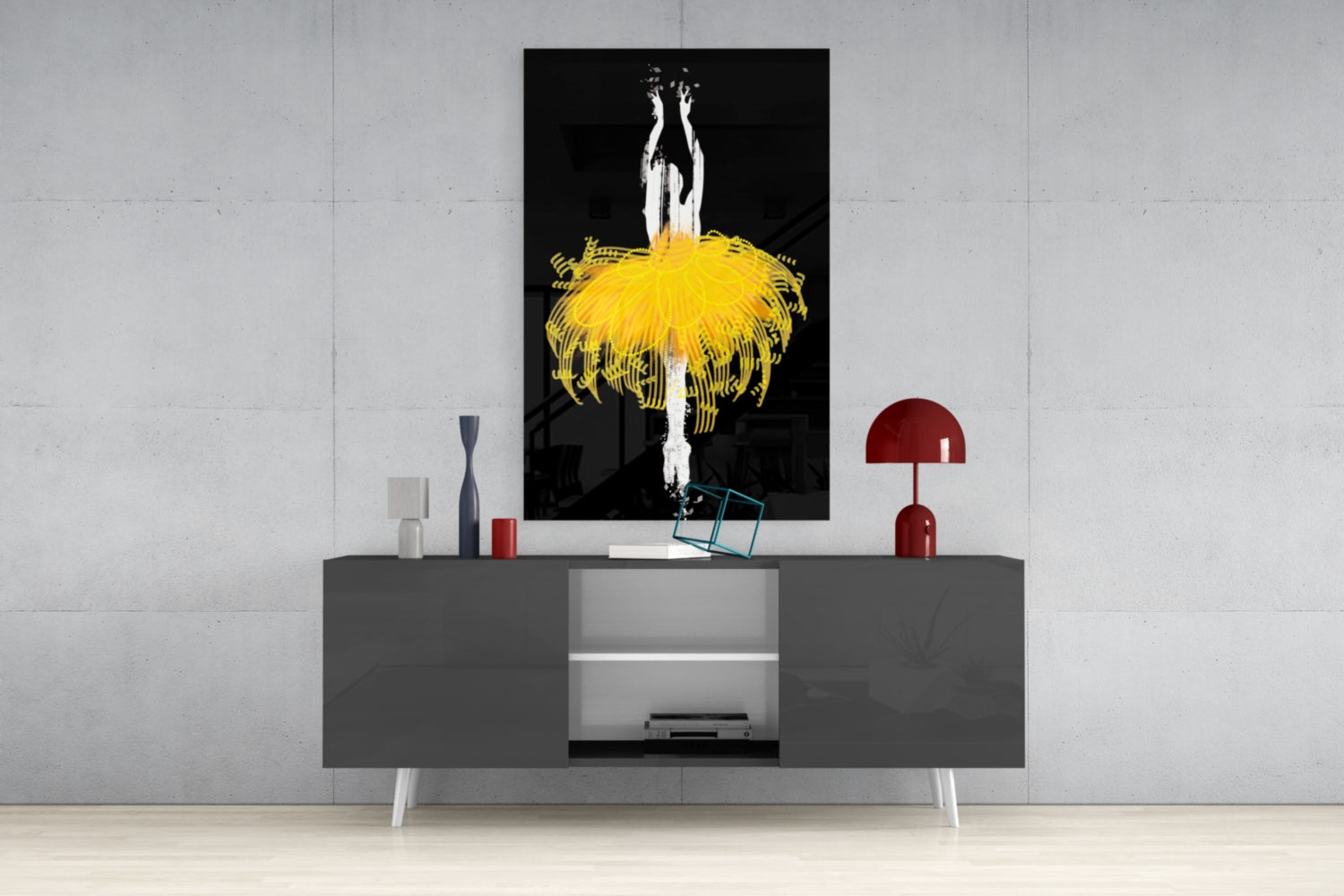 Ballerina Glass Wall Art.