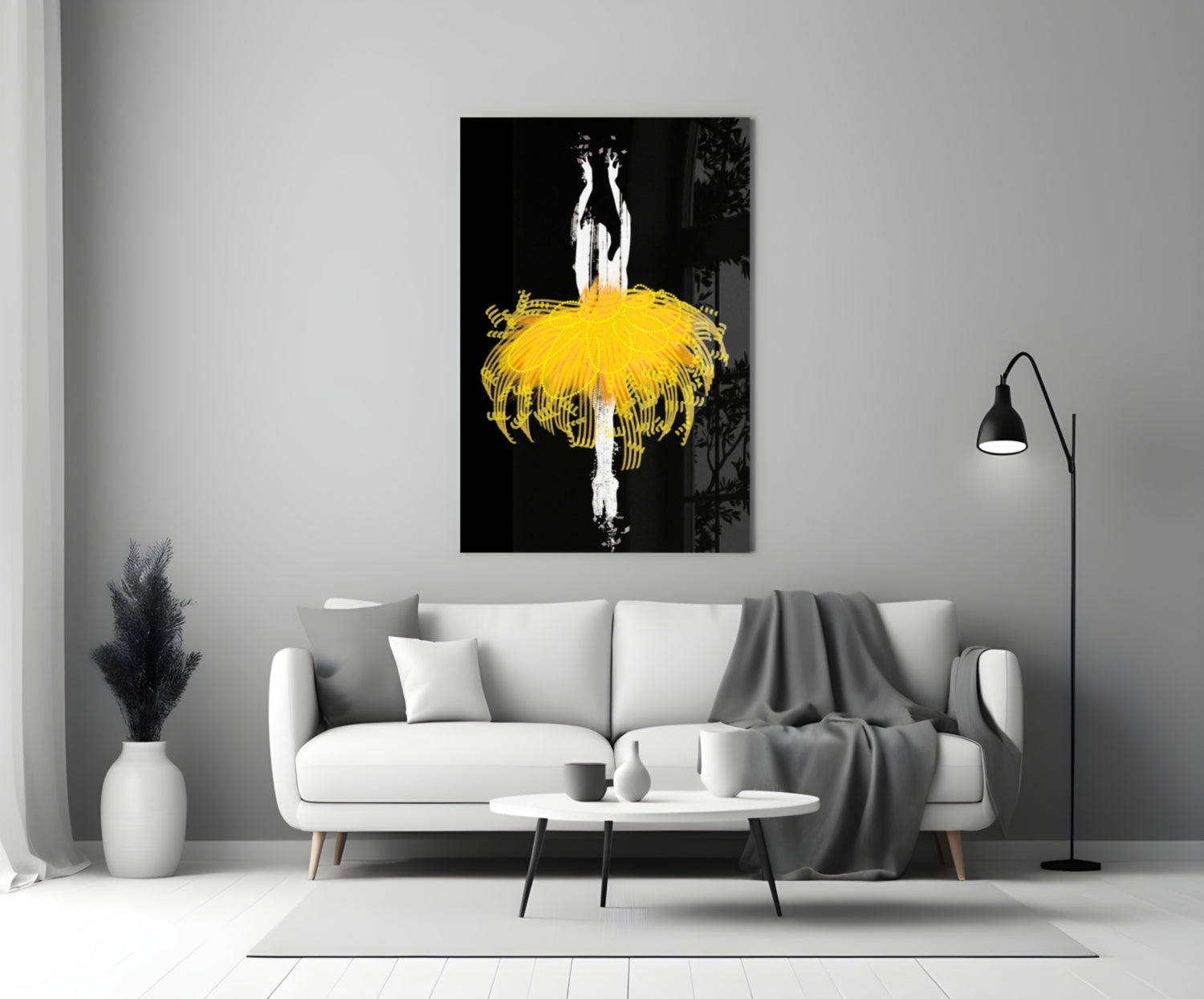 Ballerina Glass Wall Art.