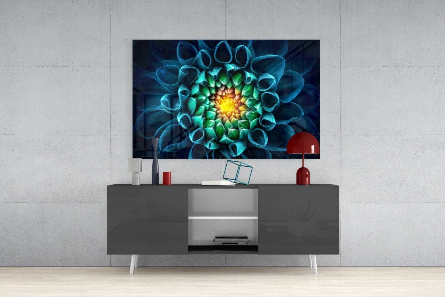 Flower Glass Wall Art.