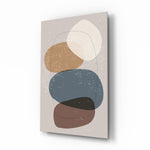 Boho-modern panel bringing soft drama to a contemporary living space