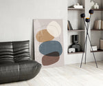 Boho Tower glass print enhancing a creative office with editorial spirit