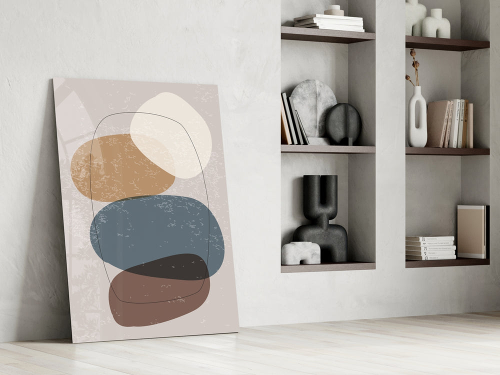 Boho Tower artwork anchoring a wall with soft modern palette