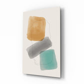 Soft-modern panel bringing soft drama to a contemporary living space