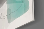 Soft Trio panel catching gallery light to reveal its tactile wash