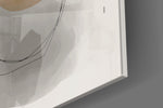 Sun And Moon panel catching gallery light to reveal its tactile wash