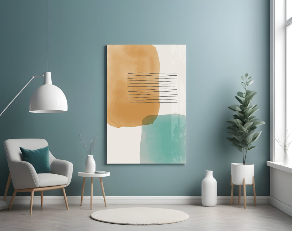 Striped Blocks panel adding reflective mood to a study