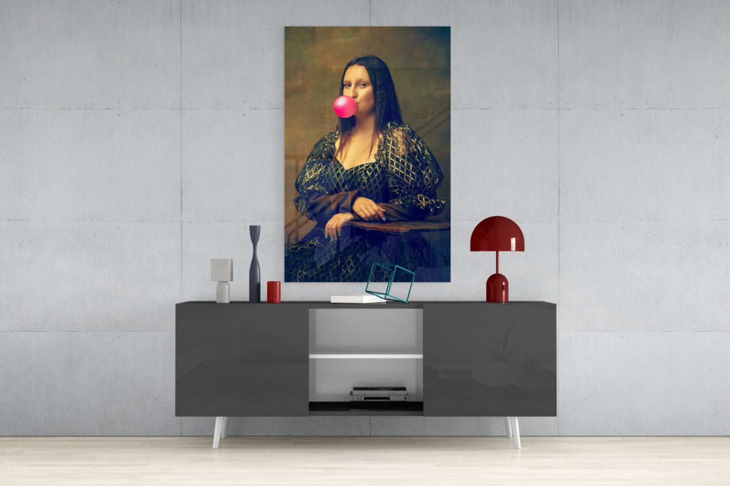 Balloon Glass Wall Art.