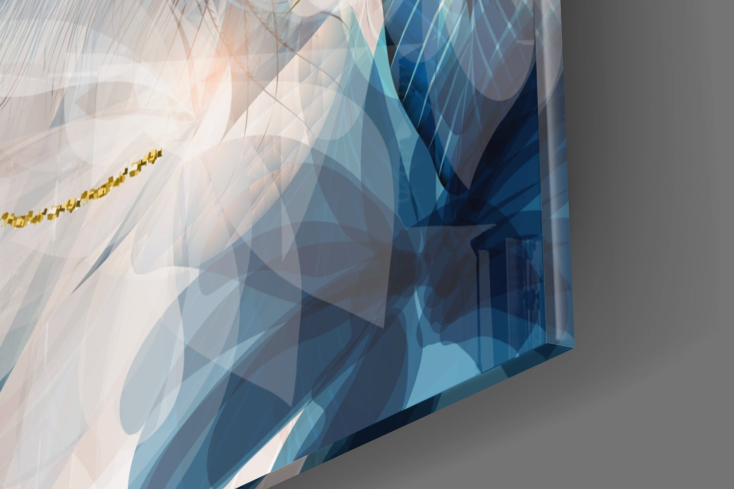 Abstract Flower Glass Wall Art.