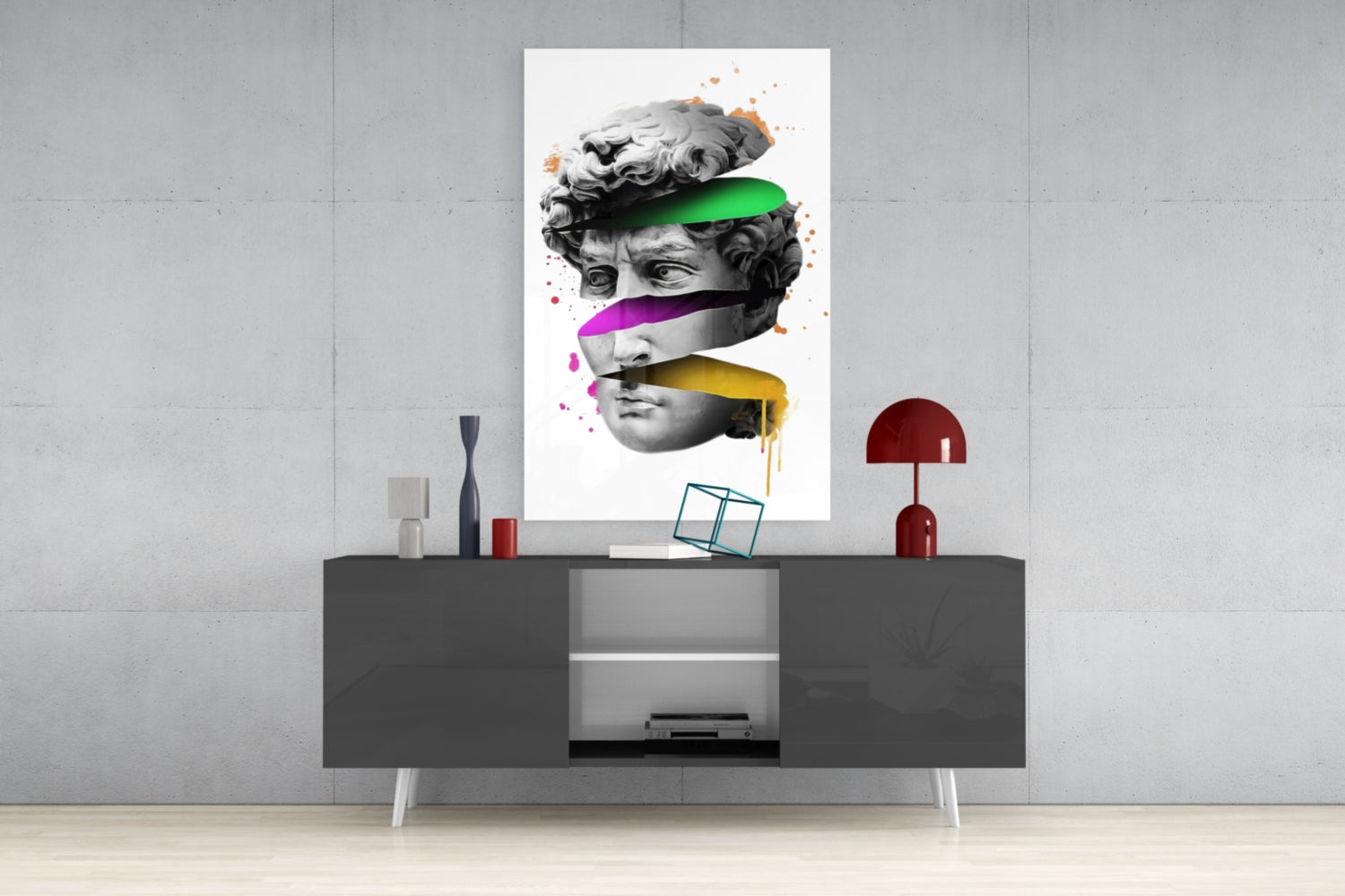 Sculpture Glass Wall Art.