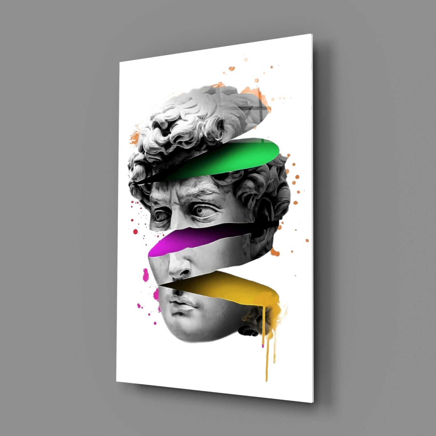 Sculpture Glass Wall Art.