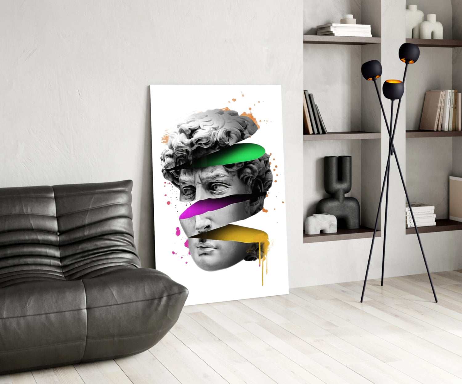 Sculpture Glass Wall Art.