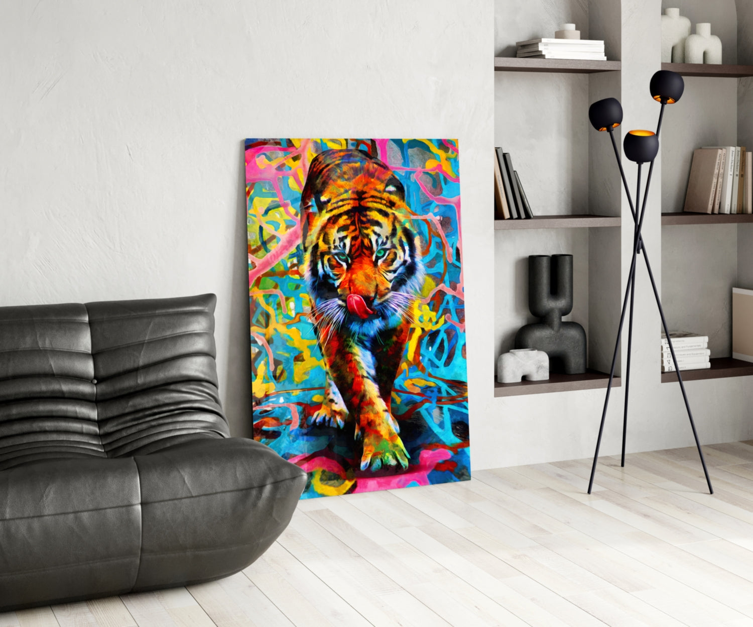 Tiger Glass Wall Art.
