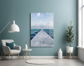 Pier Horizon panel adding calming mood to a meditation corner