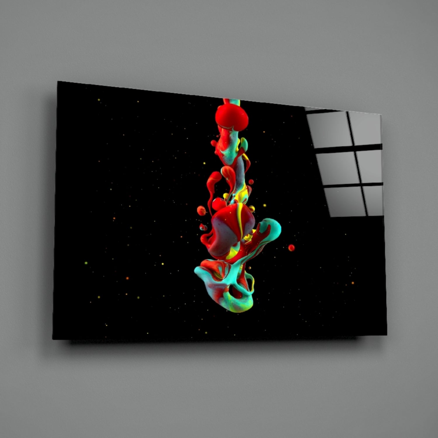 Colors Glass Wall Art.