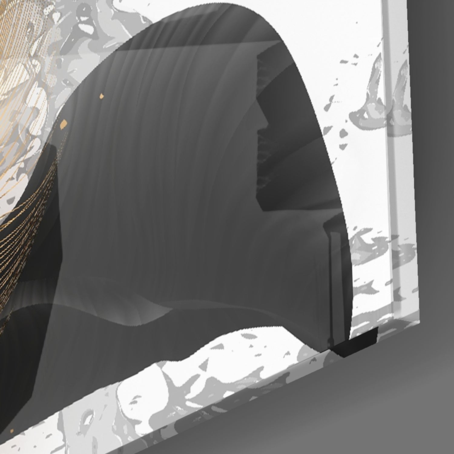 Leaves Glass Wall Art.