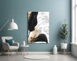 Marble Feathers panel adding luxury mood to a master bedroom