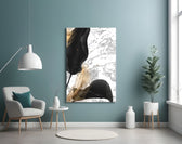 Marble Feathers panel adding luxury mood to a master bedroom