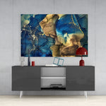 Abstract Depth Glass Wall Art.