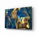 Jewel-luxe panel bringing editorial drama to a contemporary entryway