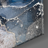 Sapphire Stone panel catching window light to reveal its tactile bloom