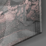 Smoke and Blush panel catching low light to reveal its tactile drift