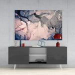 Abstract Depth Glass Wall Art.