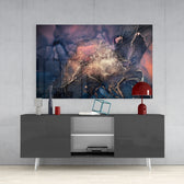 Abstract Depth Glass Wall Art.