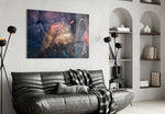 Nebula Bloom panel adding luxe mood to a foyer