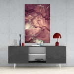 Abstract Depth Glass Wall Art.