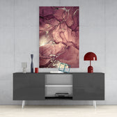 Abstract Depth Glass Wall Art.