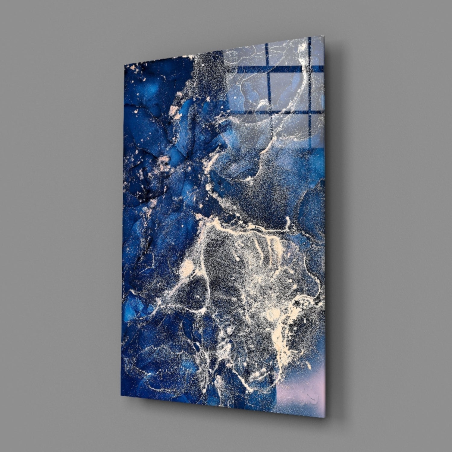 Abstract Depth Glass Wall Art.