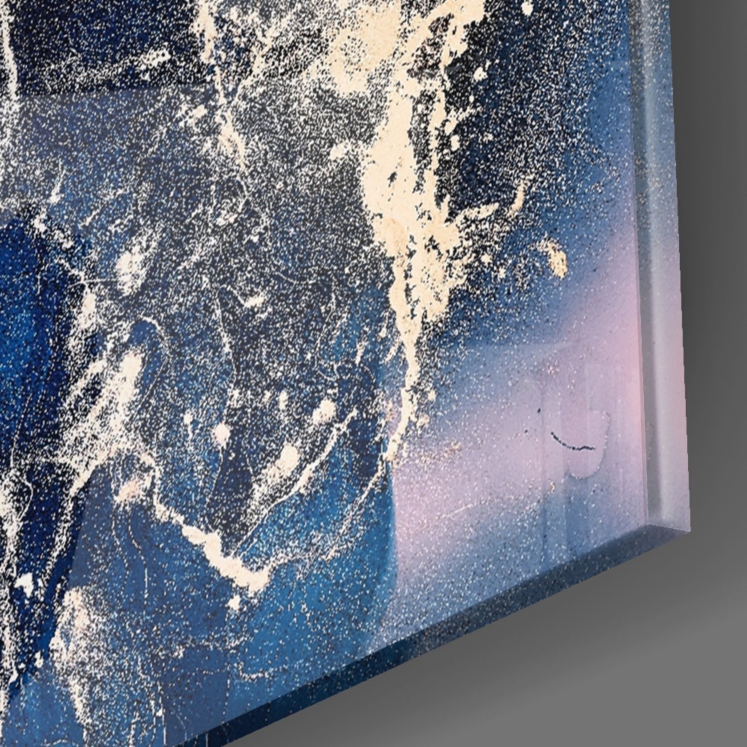 Abstract Depth Glass Wall Art.