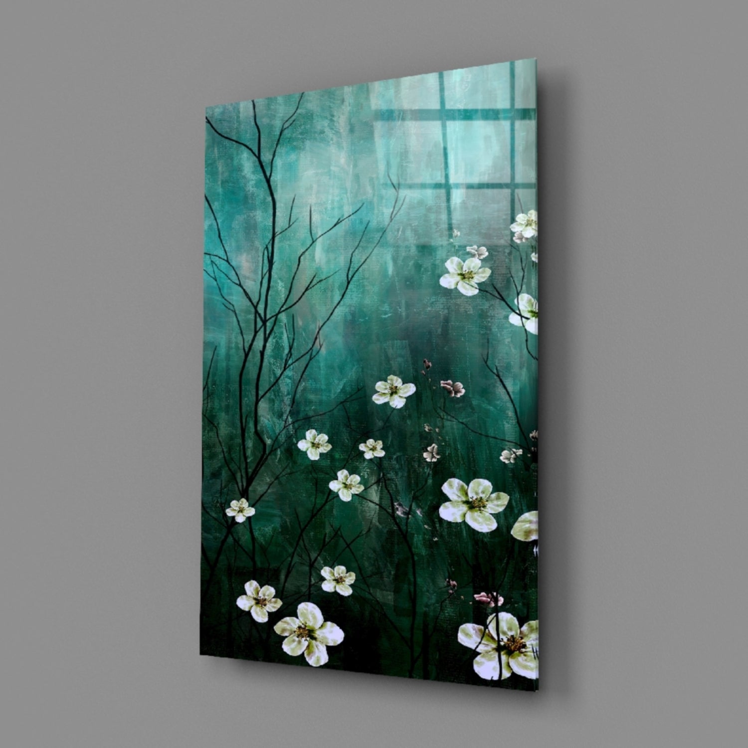 Daisies Glass Wall Art.