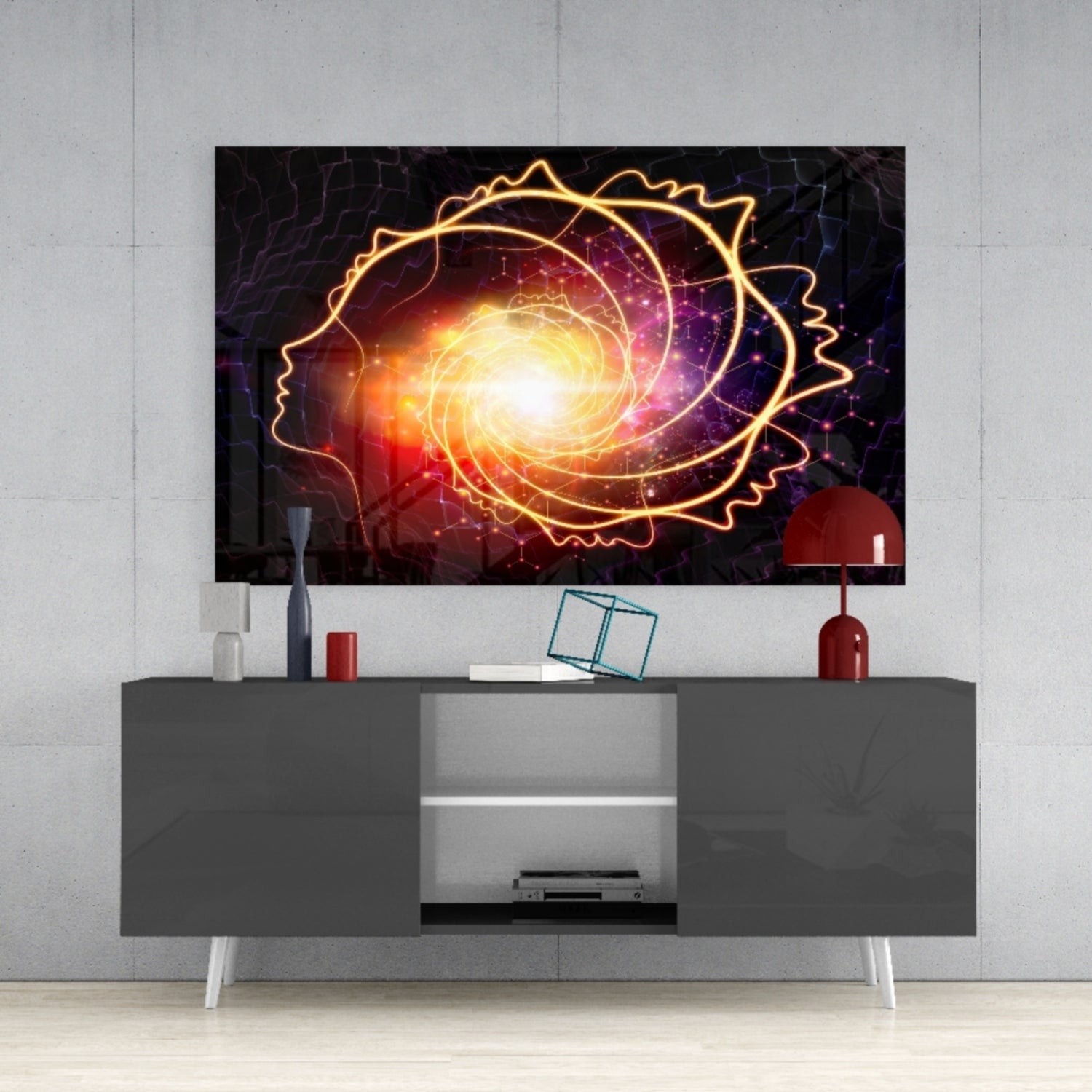 Space Glass Wall Art.