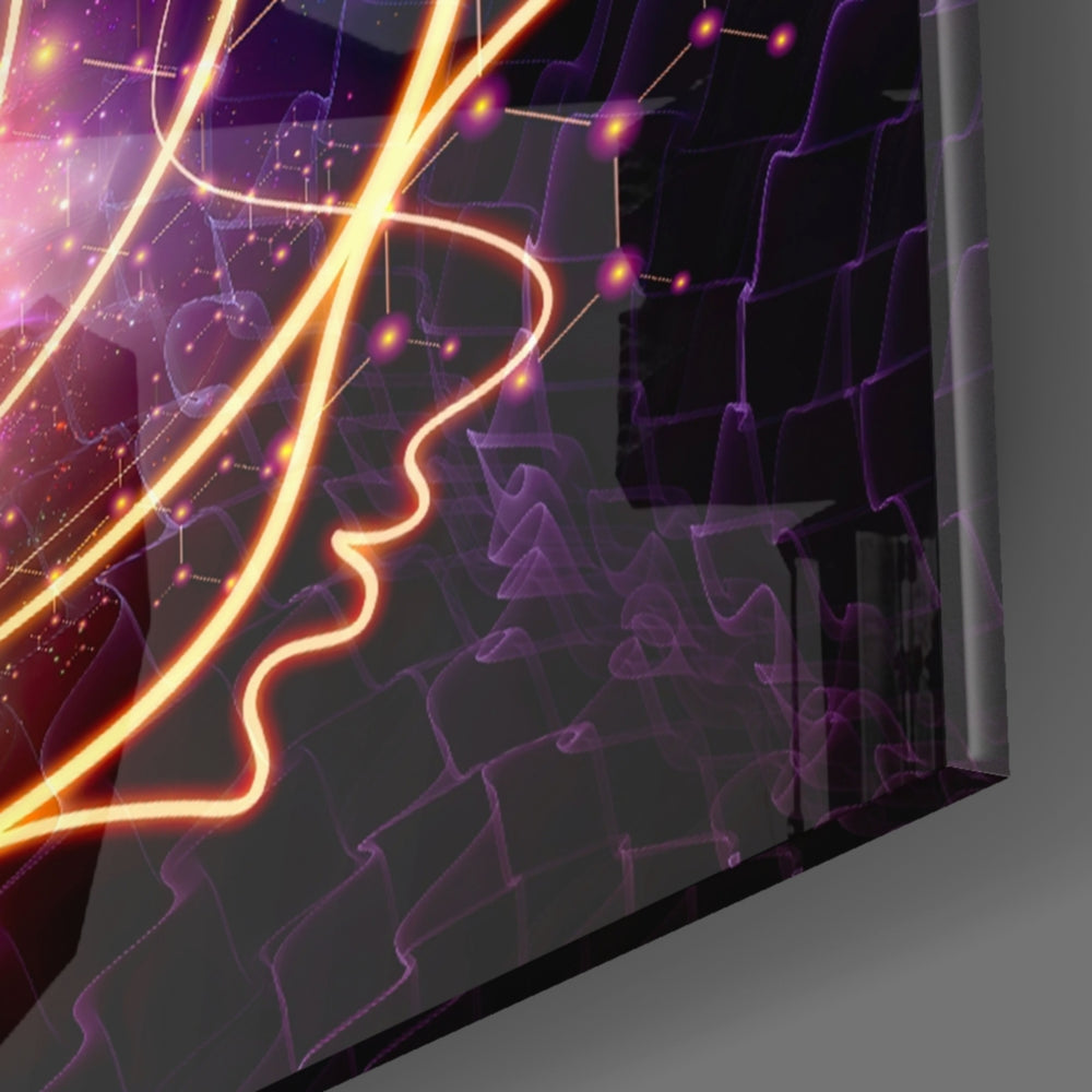 Galaxy Spiral panel catching low light to reveal its tactile glow