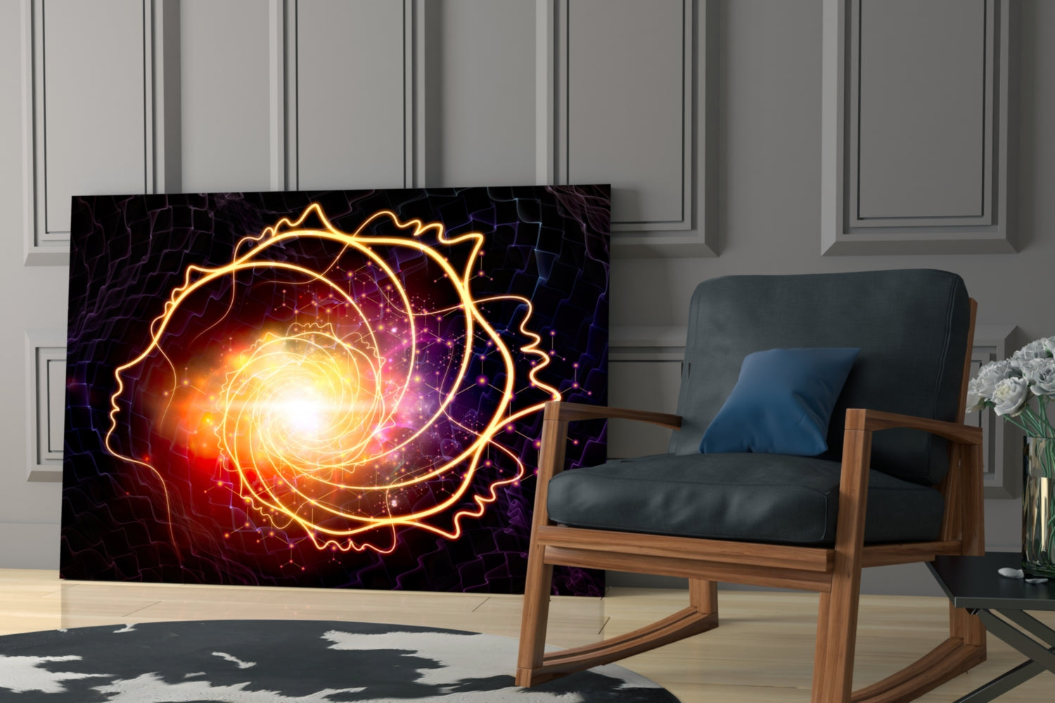 Space Glass Wall Art.