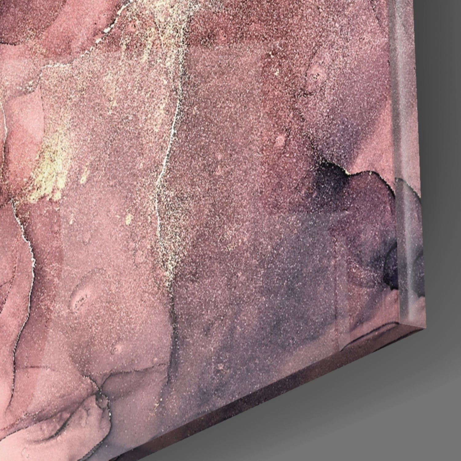 Abstract Depth Glass Wall Art.