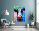 Cow Glass Wall Art.