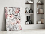 Ivory Veins artwork anchoring a wall with minimalist soft palette