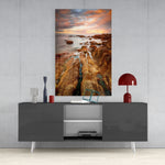 Cliffs Glass Wall Art.
