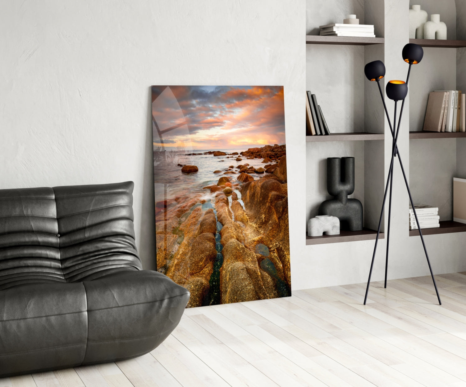 Cliffs Glass Wall Art.