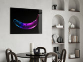 Neon Banana glass print enhancing a teen room with cinematic drama